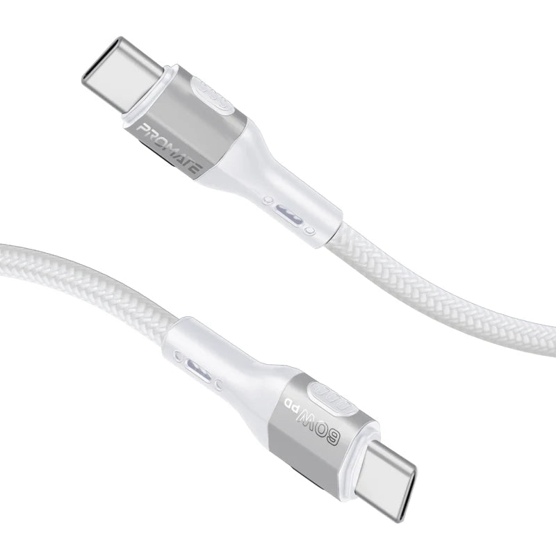 Promate 60W 1.2M Usb-C to Usb-C CABLE