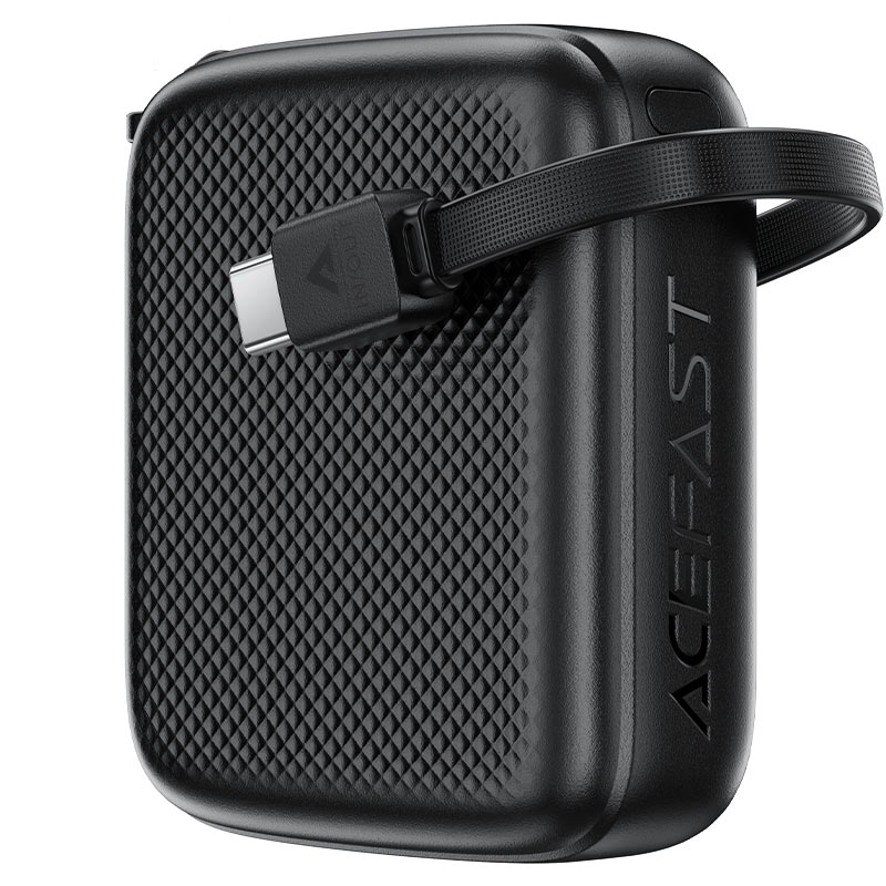 ACEFAST 10K FAST PB 20W BUILT-IN CABLE BLK