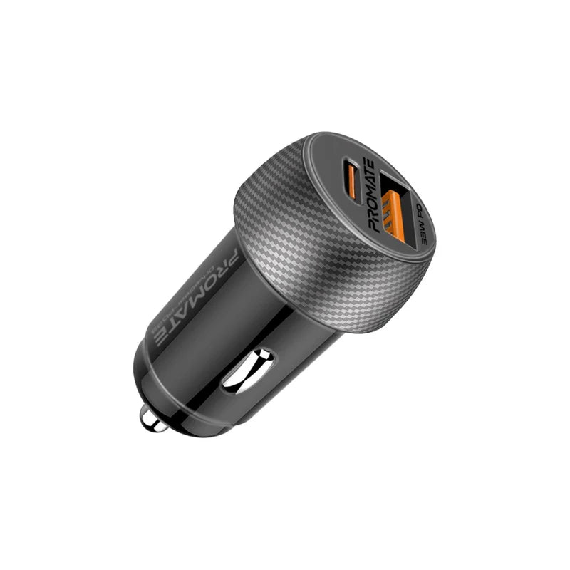 PROMATE DUAL PORT CAR CHARGER 33W