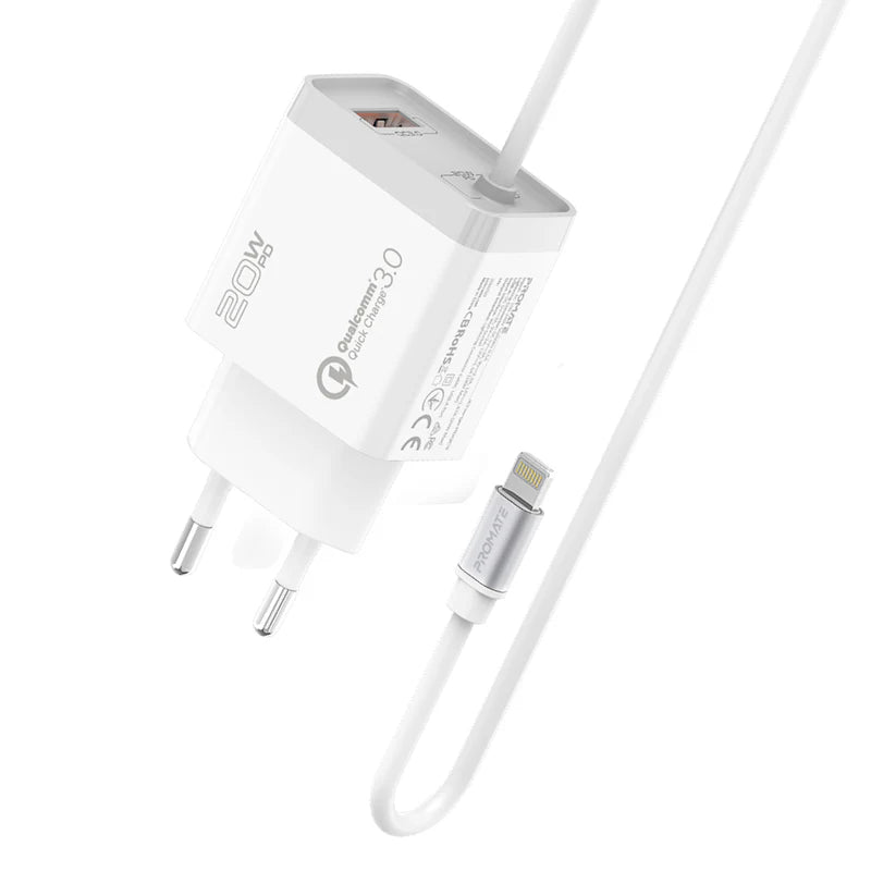 PROMATE ULTRA-FAST CHARGER WHT