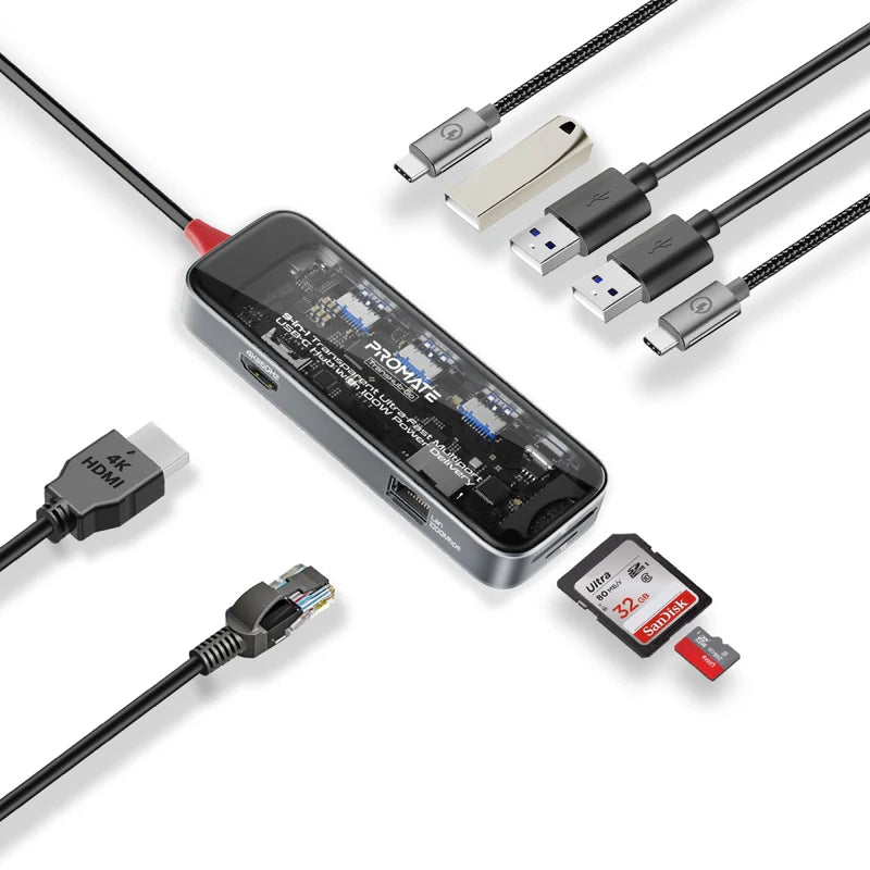 PROMATE 9IN1 ULTRA FAST HUB