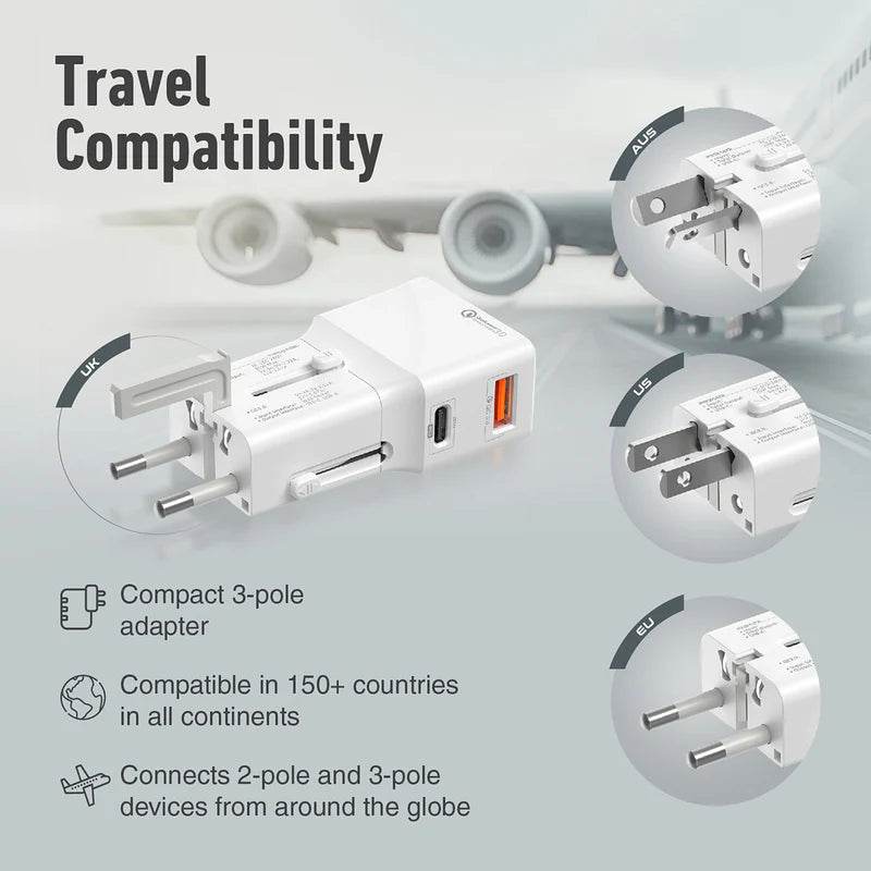 PROMATE UNIVERSAL TRAVEL ADAPTER