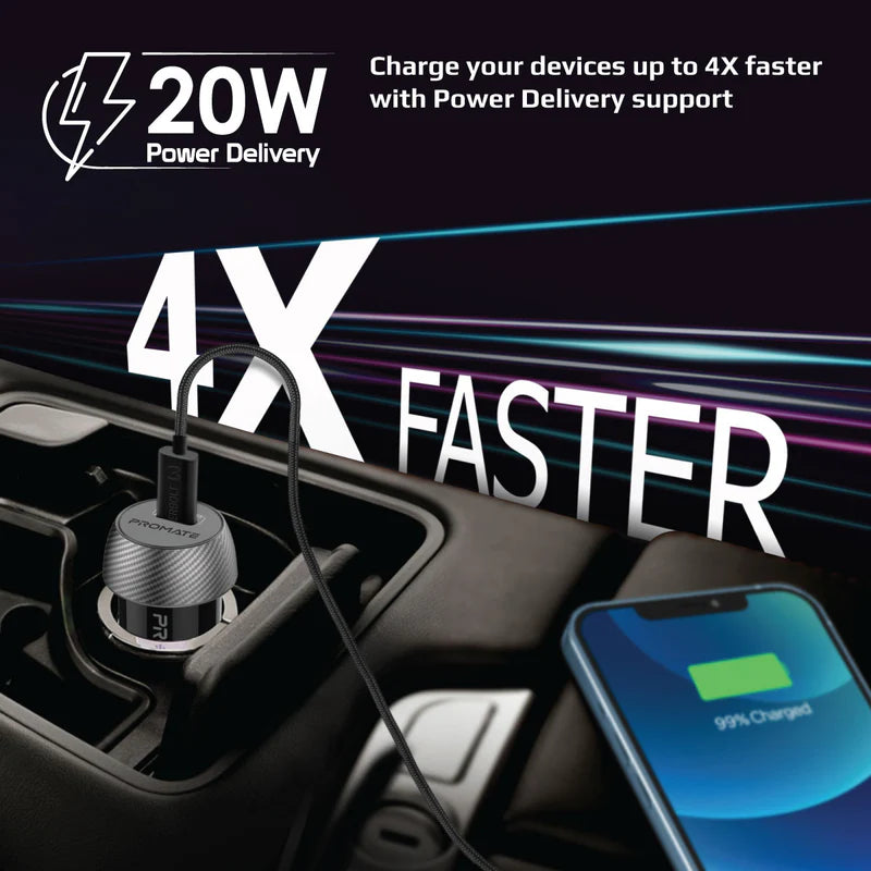 PROMATE MINI CAR CHARGER 20W