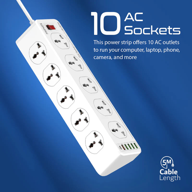 PROMATE 10AC POWER STRIP M