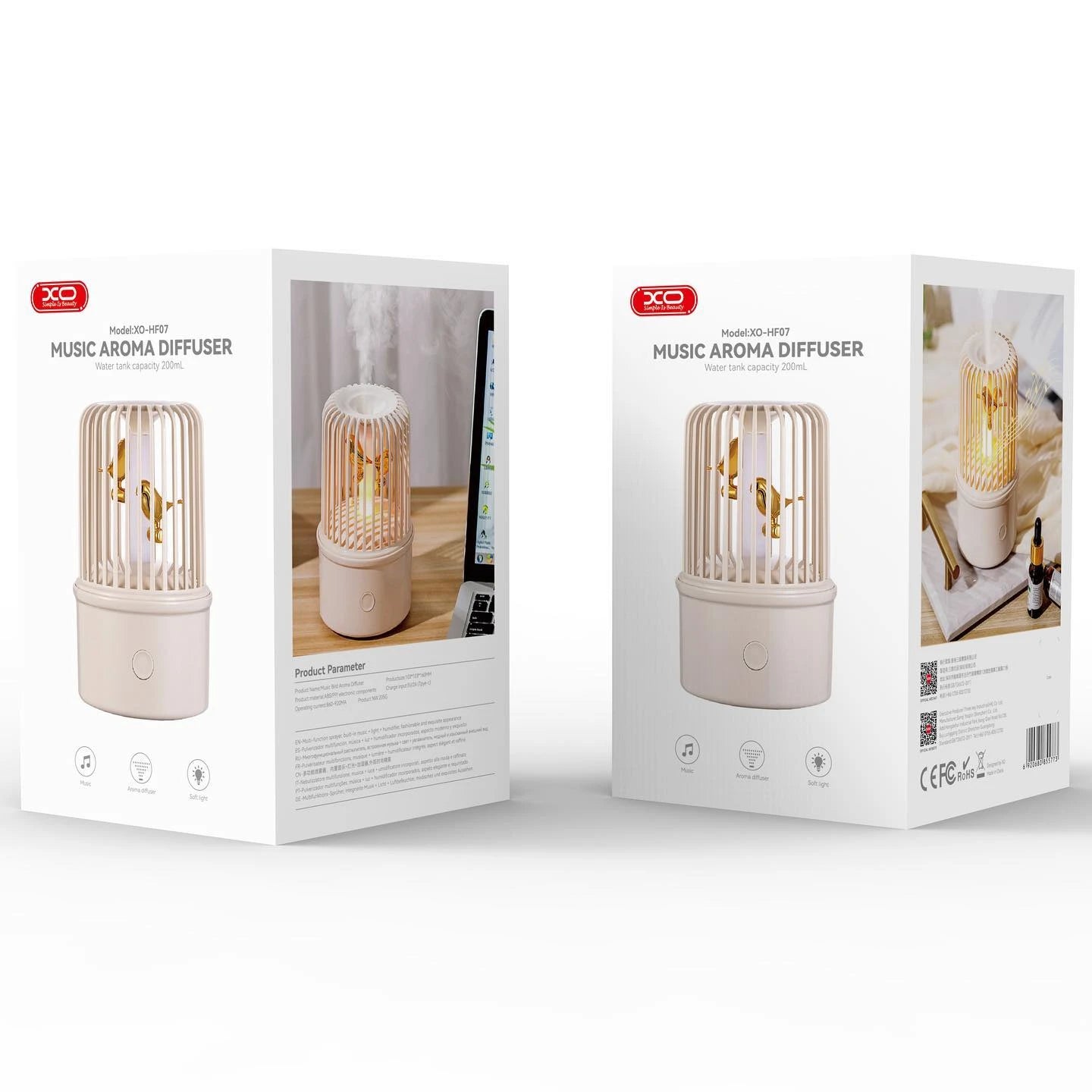 XO MUSIC AROMA DIFFUSER WHITE
