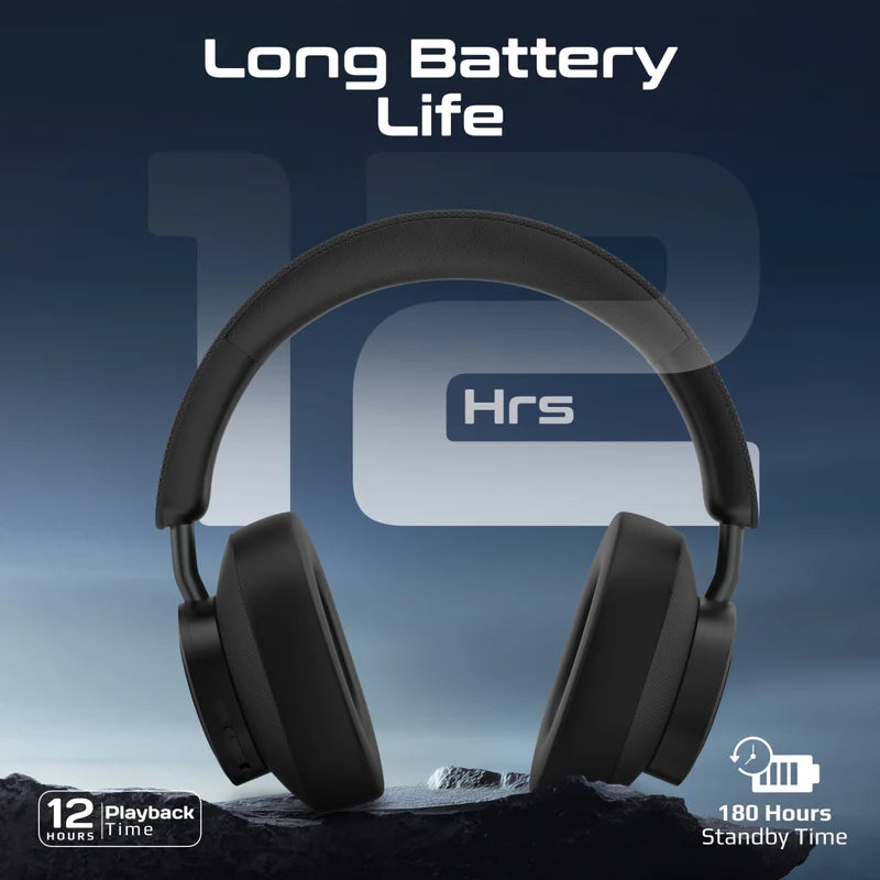 PROMATE OVER EAR STEREO HEADPHONES BLK