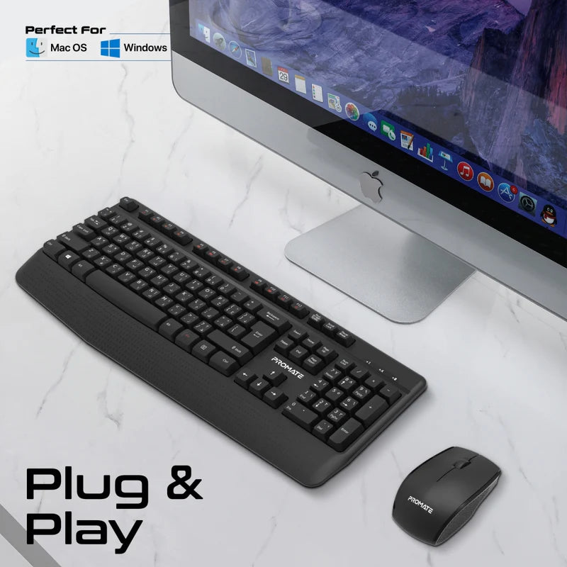 PROMATE WIRELESS KEYBOARD& MOUSE COMBO ProCombo-14