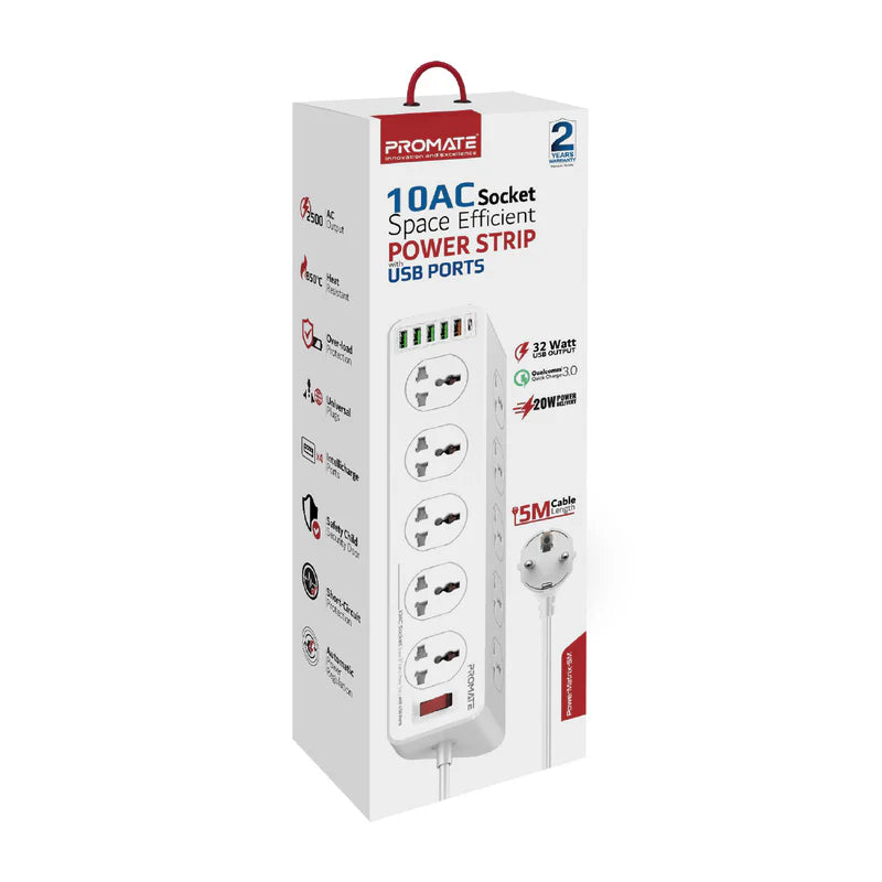 PROMATE 10AC POWER STRIP M