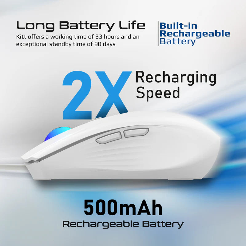 PROMATE ERGO OPTICAL MOUSE WHT