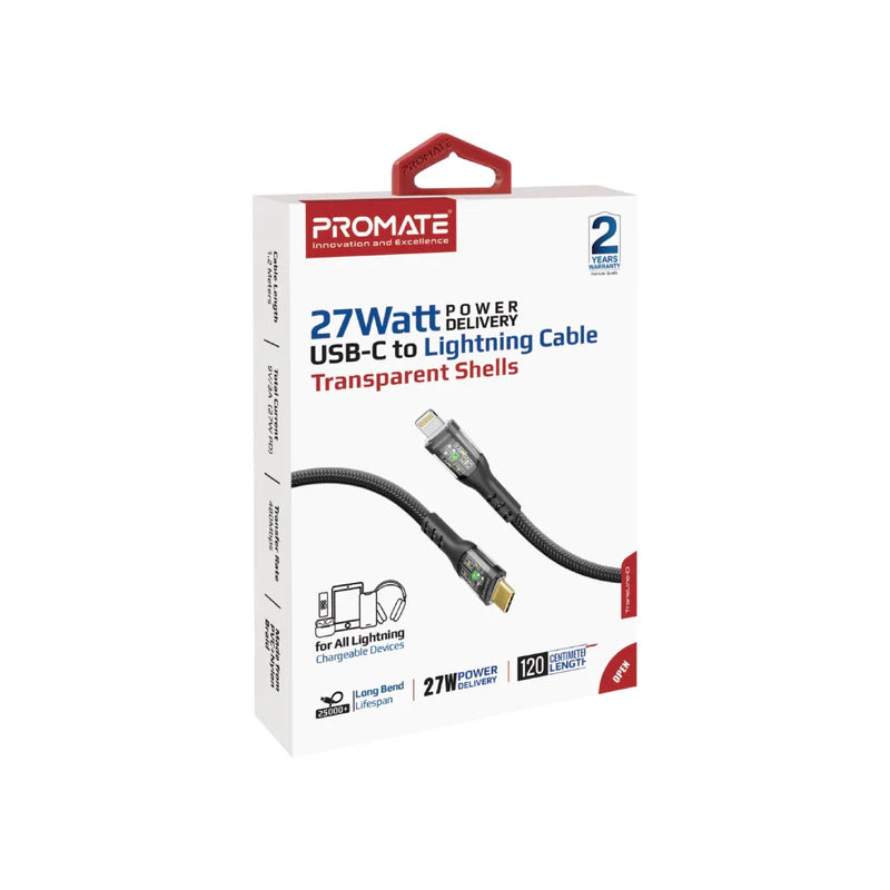 PROMATE C 2 LIGHTNING CABLE 1.2M