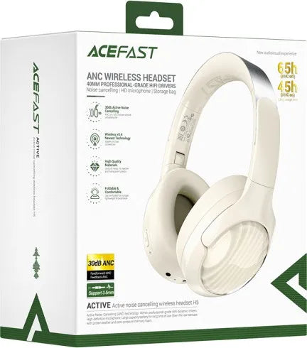 ACEFAST ANC HEADSET BEIGE H5