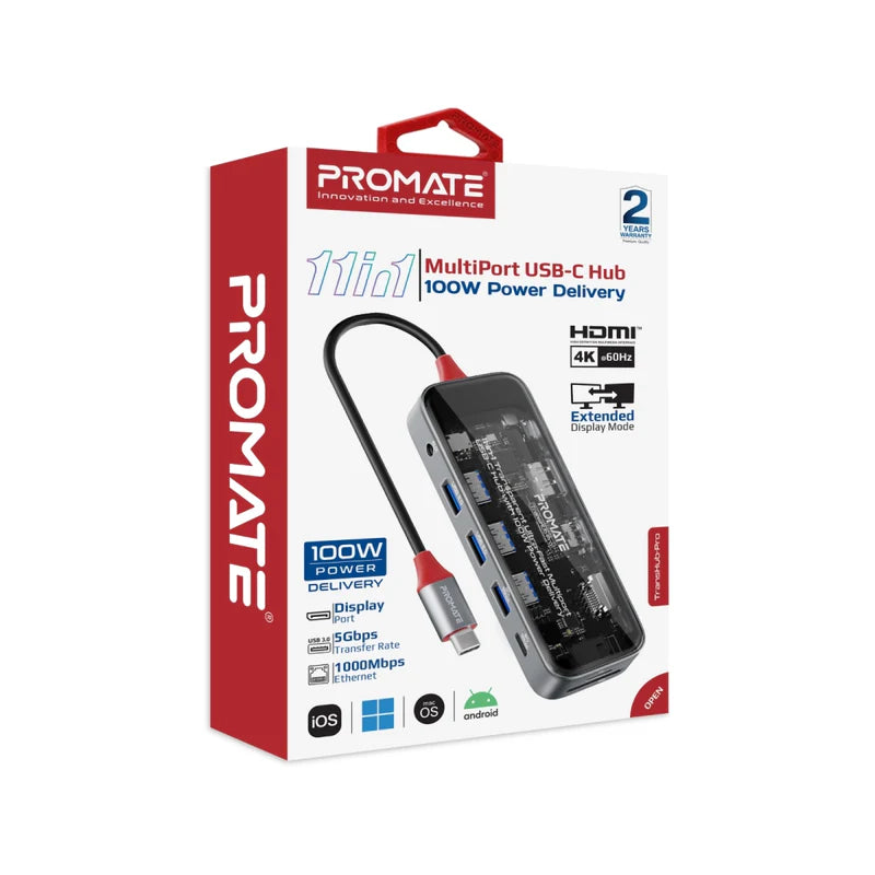 PROMATE 11IN1 ULTRA FAST HUB