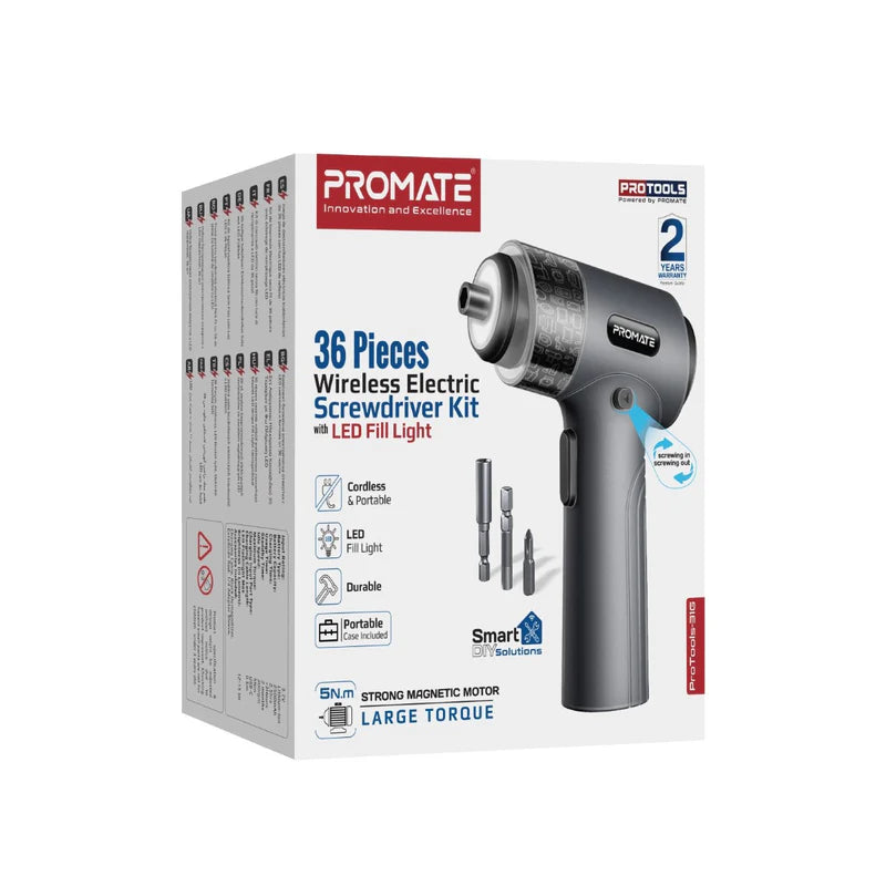 PROMATE ELECTRIC SCREWDRIVER KIT 31G