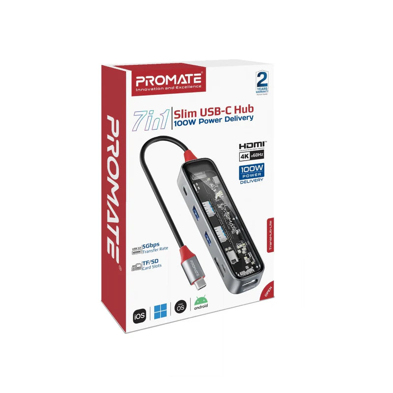 PROMATE 7IN1 ULTRA FAST HUB