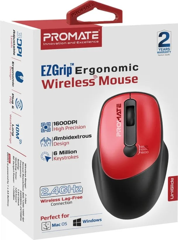 PROMATE EZGRIP WIRELESS MOUSE