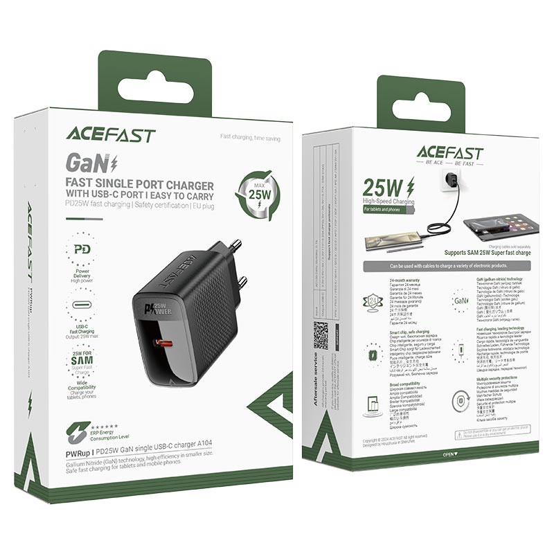 ACEFAST FAST ADAPTER 25W BLK