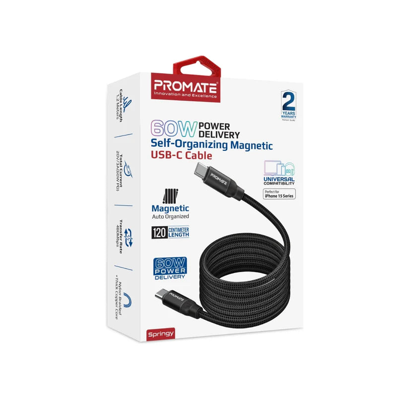 PROMATE Springy Magnetic Cable