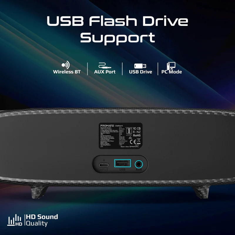 PROMATE QUAD SPEAKER RGB SOUNDBAR