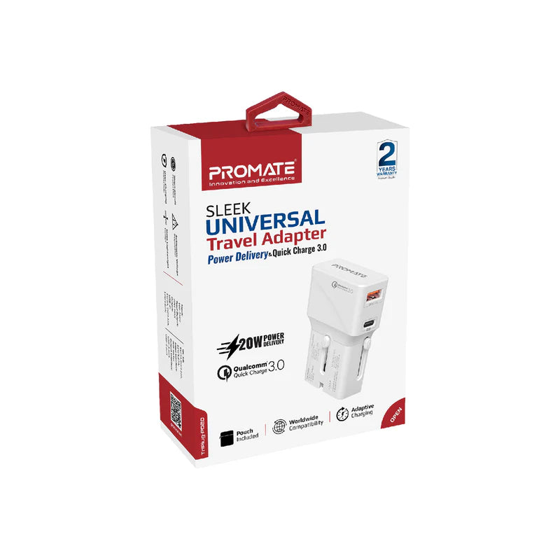 PROMATE UNIVERSAL TRAVEL ADAPTER