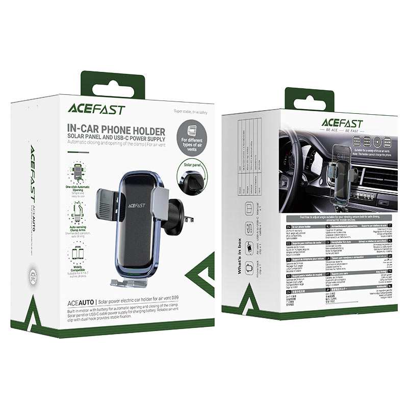 ACEFAST CAR VENT PHONE HOLDER BLK