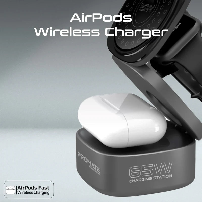 PROMATE 65W FOLDABLE MAG STATION 65W