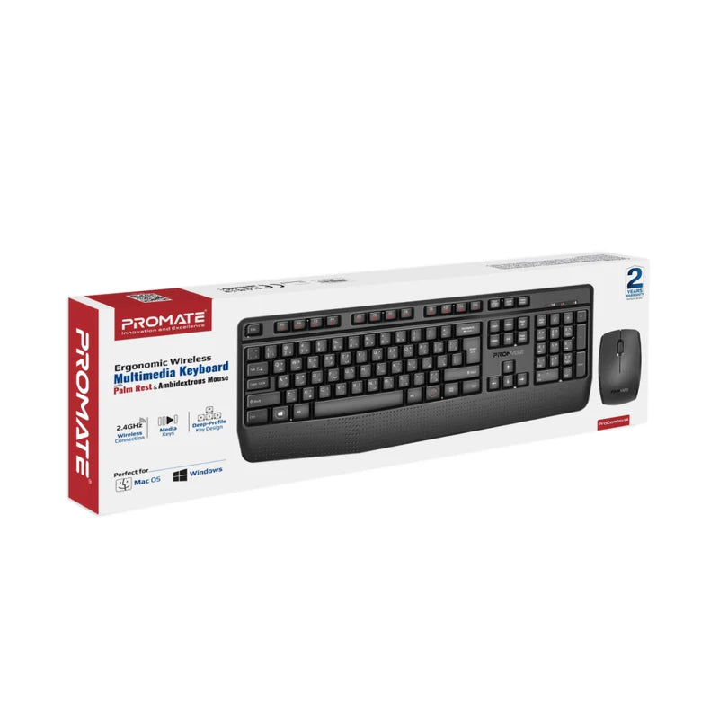 PROMATE WIRELESS KEYBOARD& MOUSE COMBO ProCombo-14