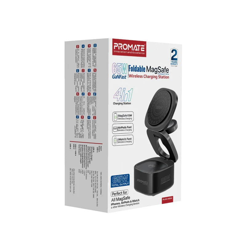 PROMATE 65W FOLDABLE MAG STATION 65W
