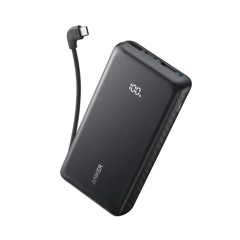 Anker Zolo Power Bank (20K, Built-In USB-C and Lightning Cable)