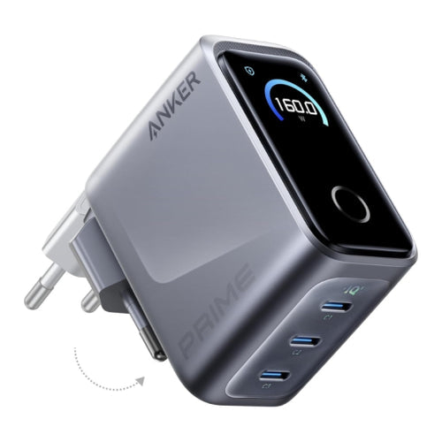 Anker Prime Charger   (160W,3 Ports,Smart Display)