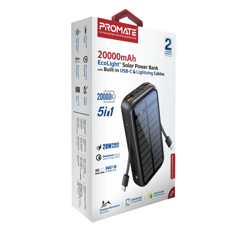 PROMATE 20 000MAH ECOLIGHT PB