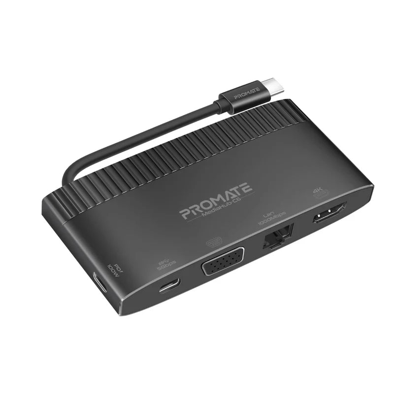 PROMATE 6IN1 USB-C MEDIA HUB 100W