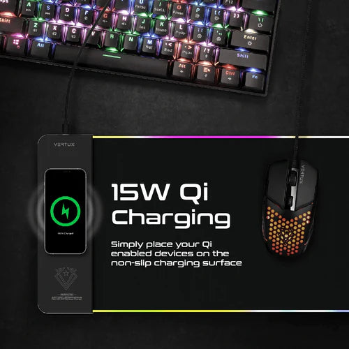 VERTUX MOUSEPAD WITH 15W CHARGER