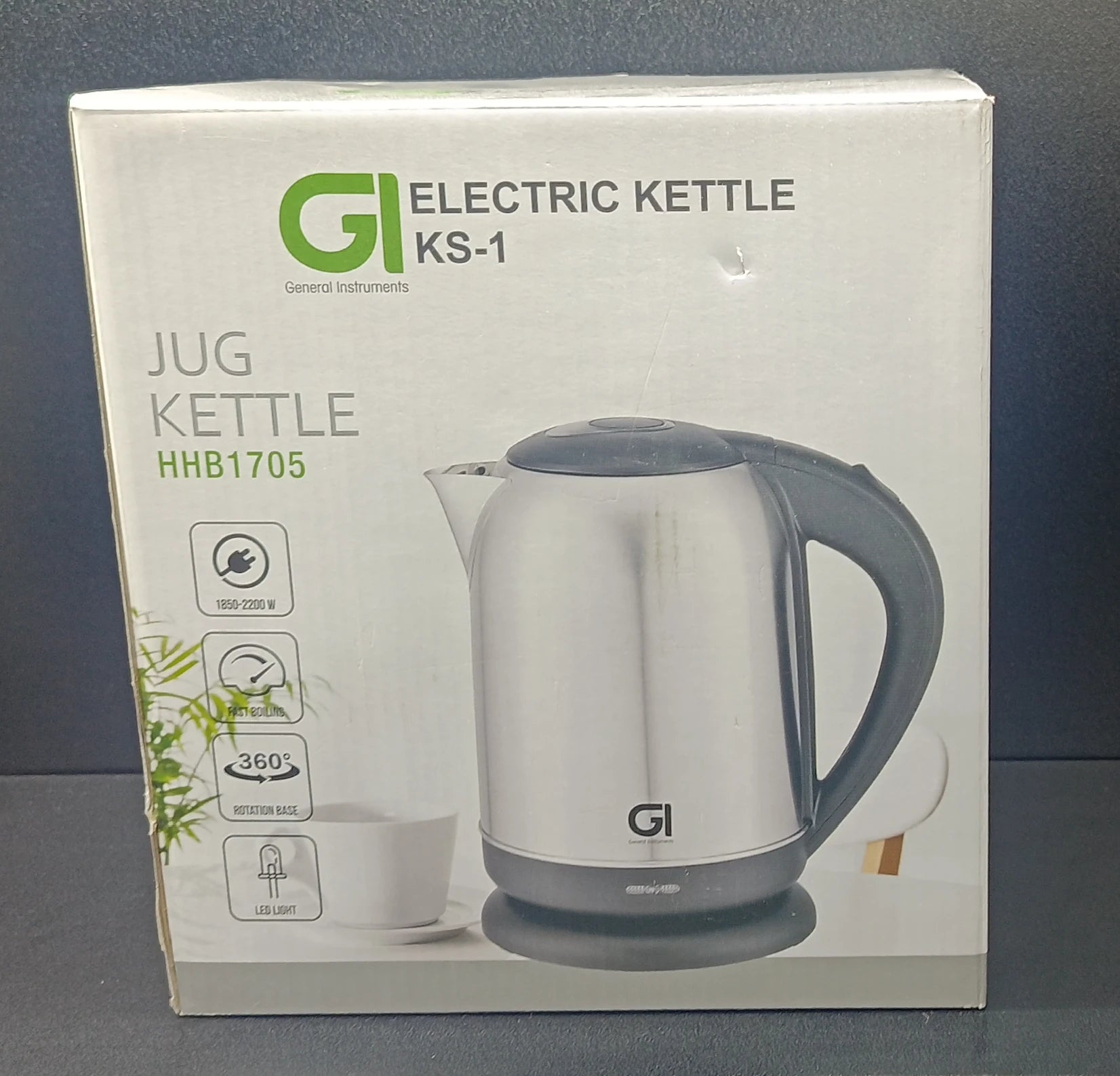 GI ELECTRIC KETTLE KS-1 SLV