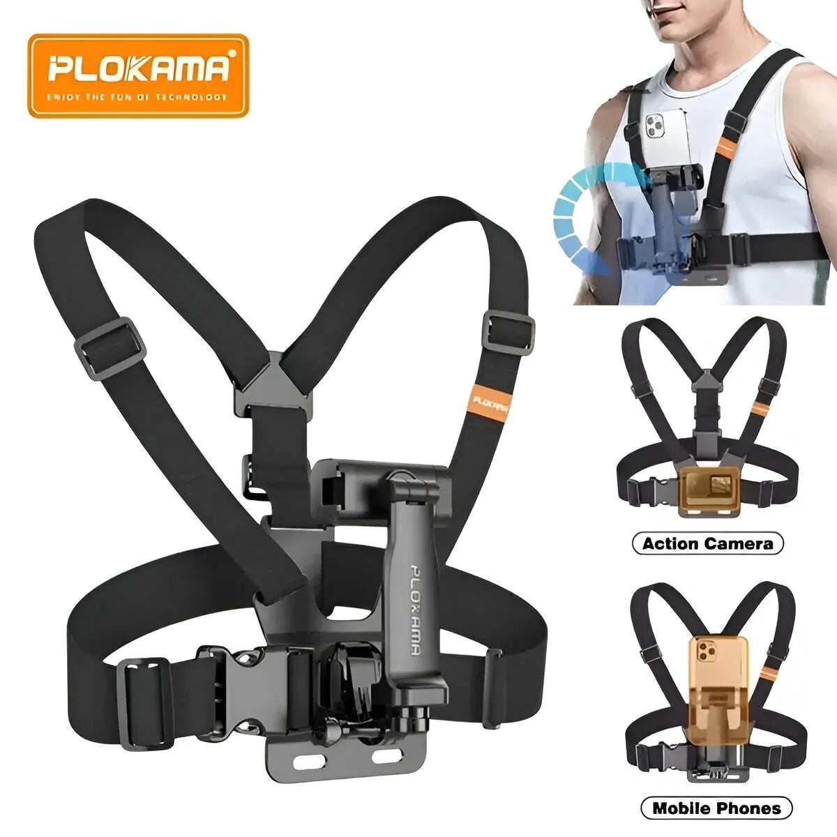 PLOKAMA CX-10 Chest Mount Camera Holder