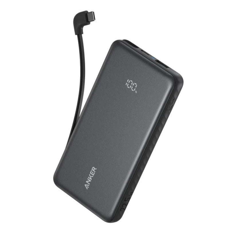 Anker Zolo 10000mAh 22.5W Fast Charging Power Bank with Built-in USB-C Cable