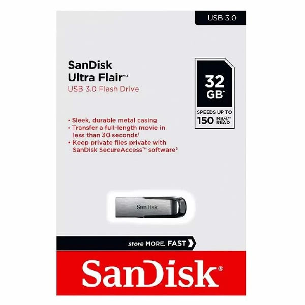 SANDISK ULTRA FLAIR FLASH DRIVE