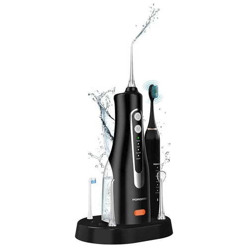 Porodo Lifestyle Ultimate Oral Care Duo Electric Toothbrush & Water Flosser combo