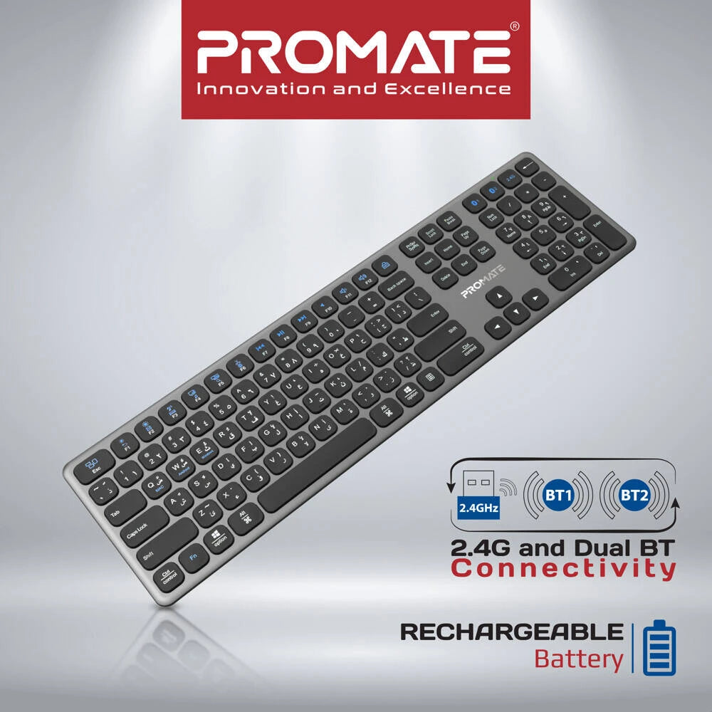 Promate ProKeys-X2 Slim Keyboard