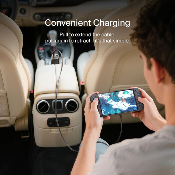 Belkin Boost Charge Retractable Car
