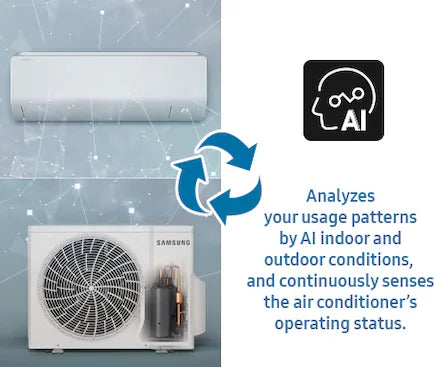 Bespoke AI WAll Mounted AC Non-WindFree With Fast Cooling, Quick Remote