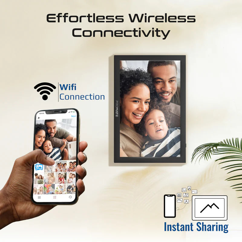 PROMATE 10.1" Vibrant Full HD Smart Multimedia Wi-Fi Digital Photo Frame