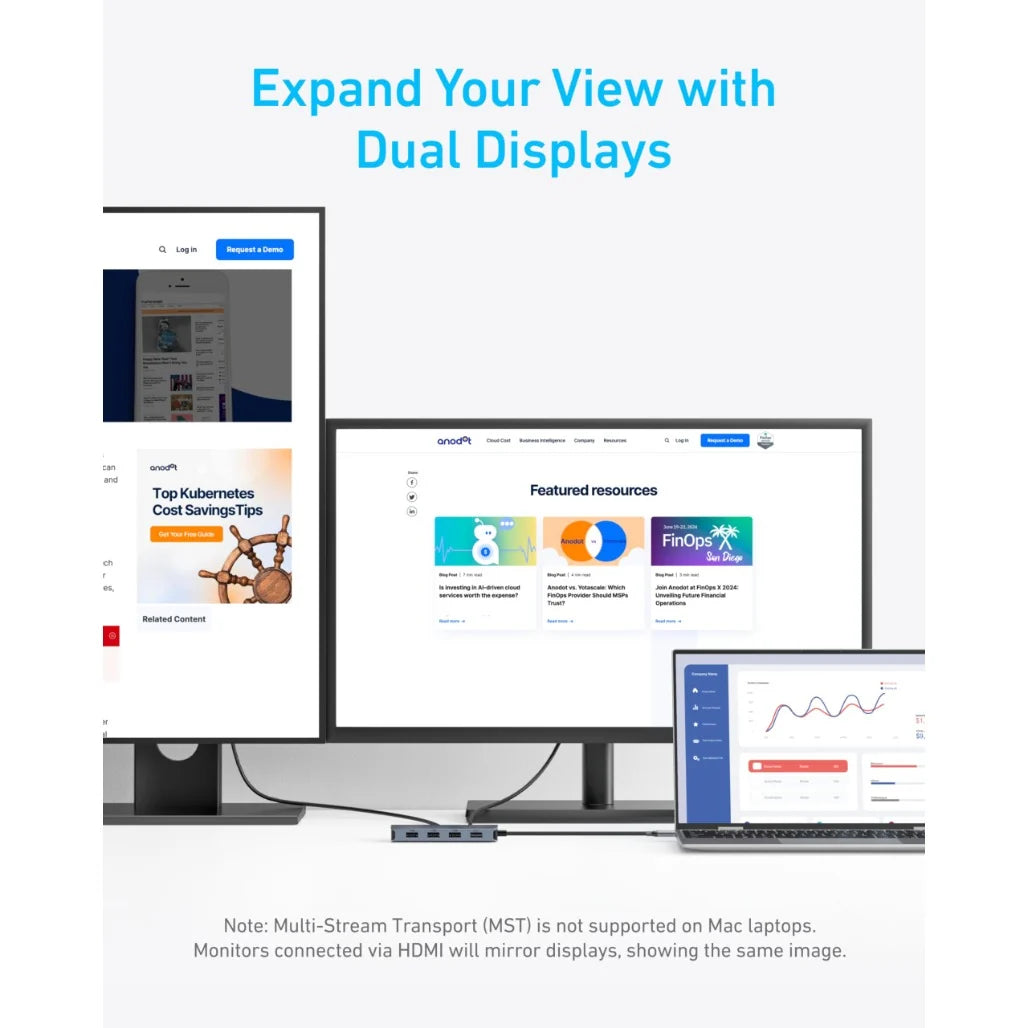 Anker USB-C Hub (7-in-1, Dual Display)