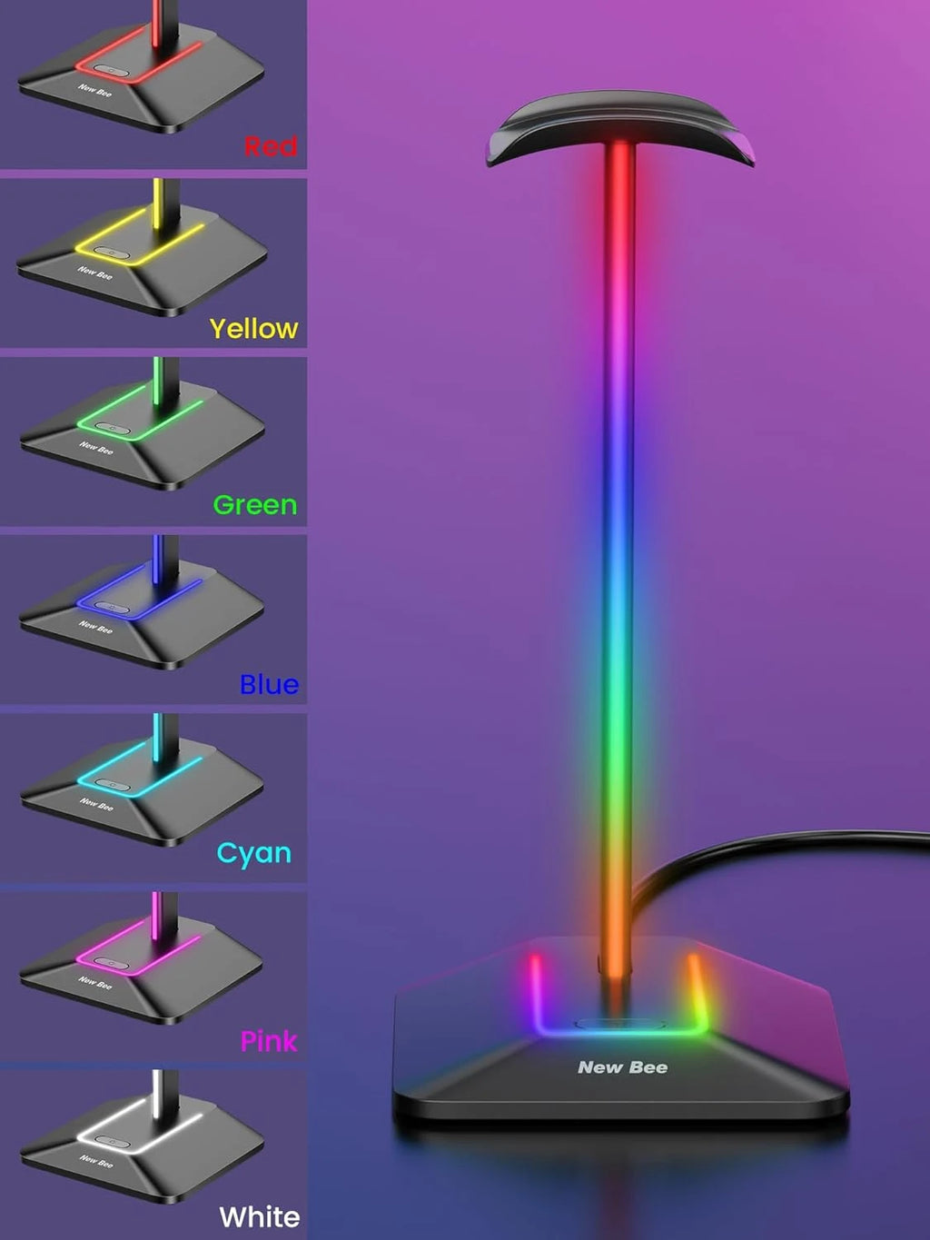 NewBee Z9 RGB headphone stand