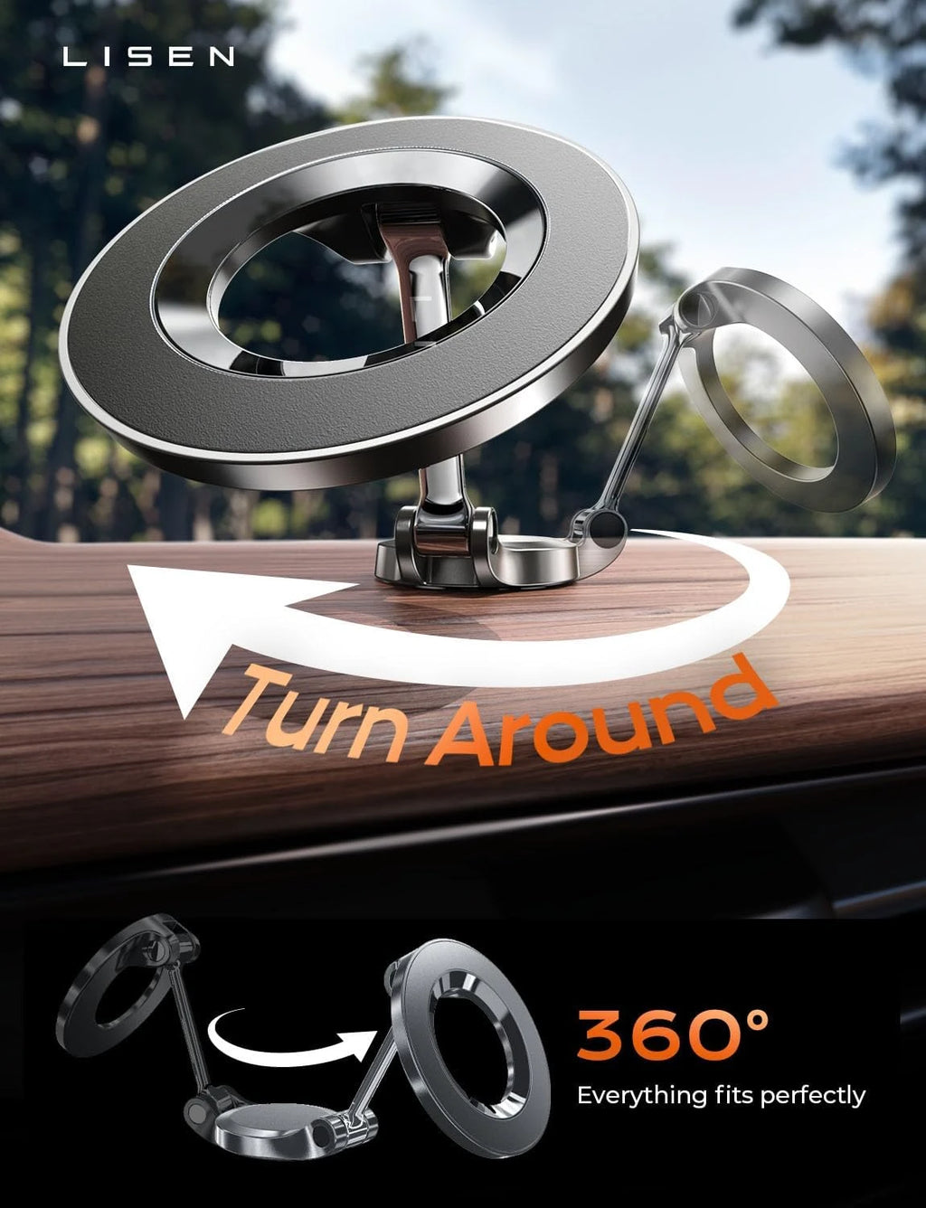 Lisen Rotation car mount