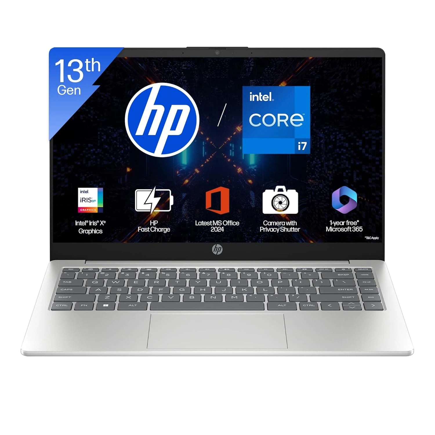 HP 15-FD0127DX- 15.6" - CORE I7-1355U - 16GB Ram DDR4 - 512GB NVME - Intel IRIS XE