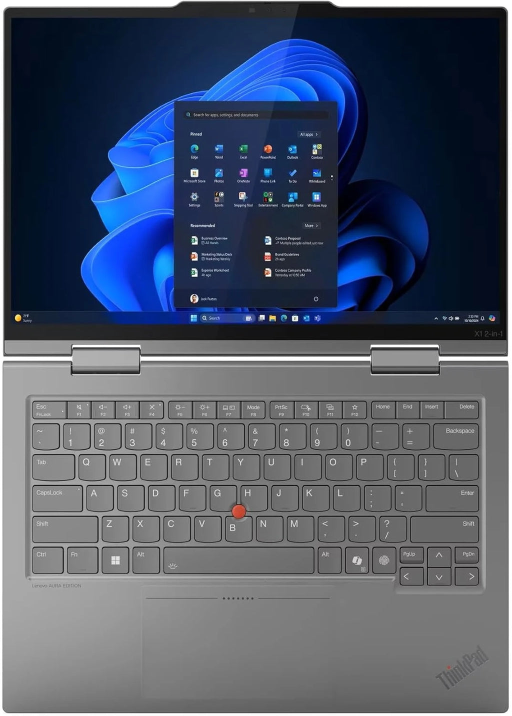 Lenovo Thinkpad X1 Gen 10 Aura Edition 2 in 1 - 14" - Core Ultra 7-255U - 32GB Ram DDR5 - 1TB NVMe - Integrated Intel Arc Graphics