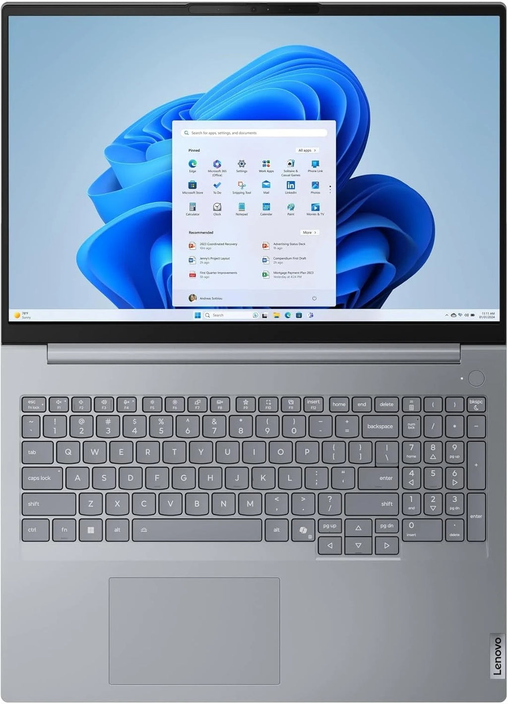 Lenovo Thinkbook 16 G8 IAL - 16" - Core Ultra 7-255H - 16GB Ram DDR5 - 512GB NVME- Intel Arc 140T GPU