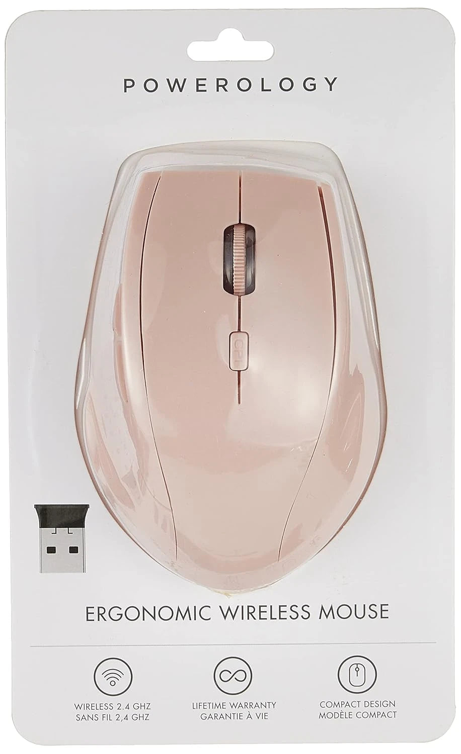 Powerology Ergonomic Wireless Mouse