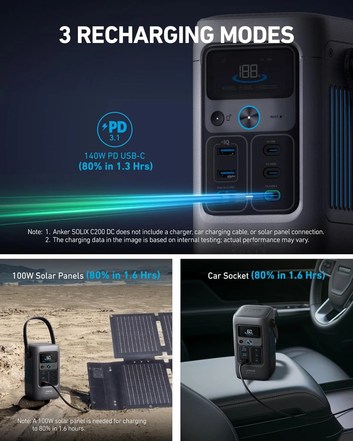 ANKER SOLIX C200 DC PORTABLE POWER STATION