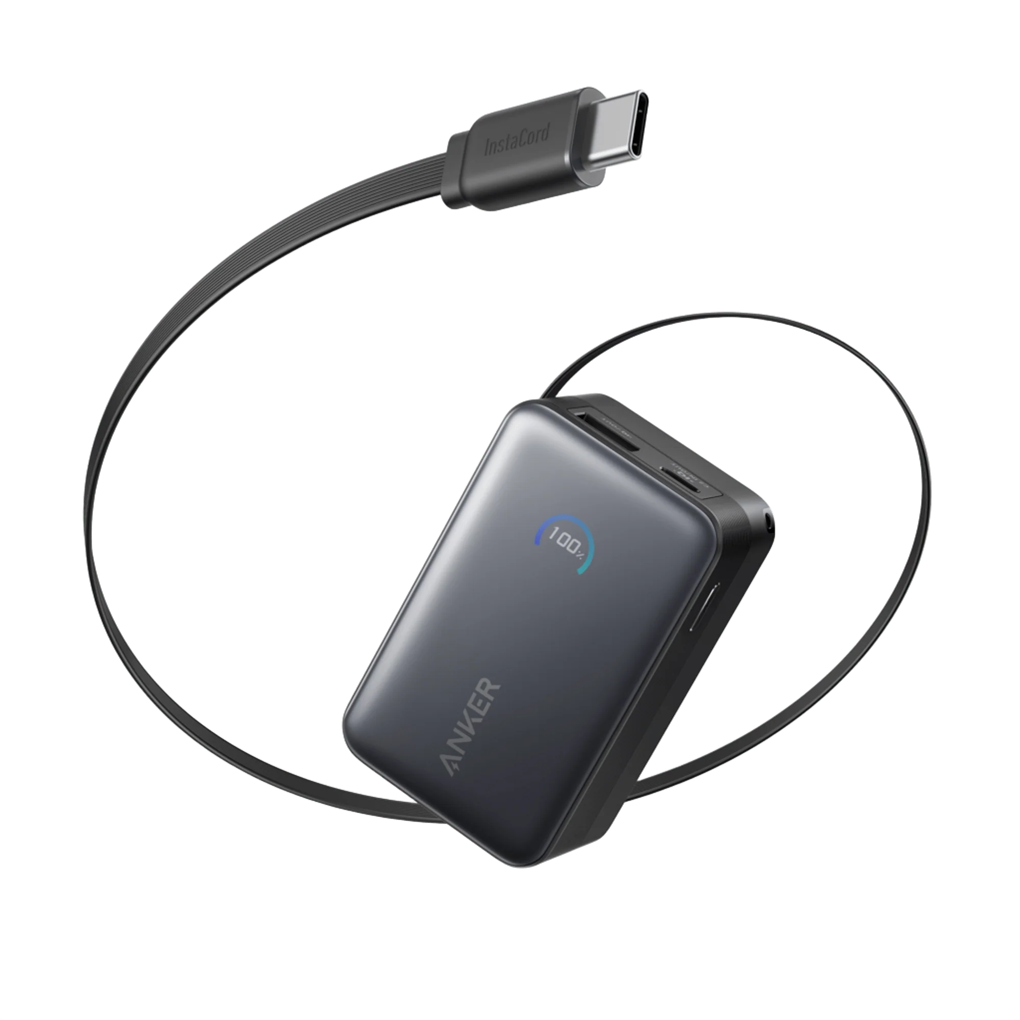 Anker Nano Power Bank (10K, 45W, Built-In Retractable USB-C Cable)